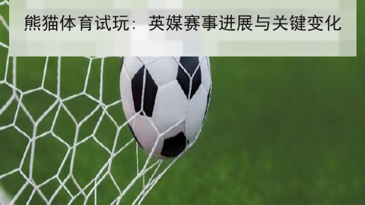 熊猫体育试玩: 英媒赛事进展与关键变化